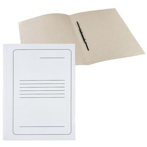 Clip file A4 cardboard, 300g white FOROFIS