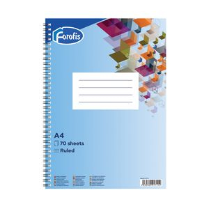 Notebook A4 lined 70sh. spiral bound 