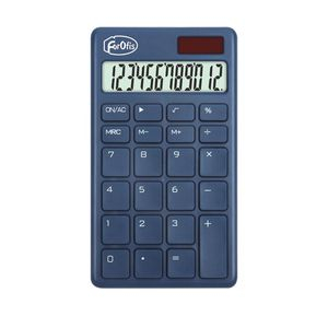 Calculator 139x80x15mm  (solar+cell battery) blue color