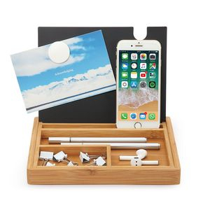 Desktop organizer Bamboo&metal FOROFIS 220x160x23mm