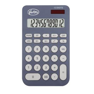 Calculator 167x99x24mm (solar+cell battery) blue color