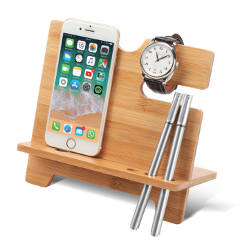 Desk stand phone holder Bamboo FOROFIS 185x116x166mm