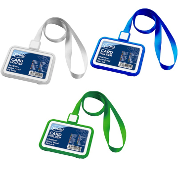 Name badge with Lanyard, Water-Resistant (plastic) FOROFIS 54x85mm