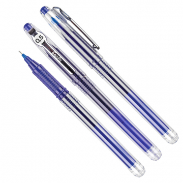 Ручка гелевая JUMBO FOROFIS (наконечник игла) с синими чернилами 0,5мм (одноразовая)