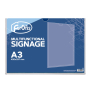 Multifunctional signage Horizontal A3, Clear FOROFIS