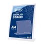 L-shaped Curved Card Stand A4, Clear