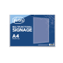 Multifunctional signage Horizontal A4, Clear FOROFIS