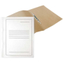 Clip file A4 cardboard, 300g white FOROFIS