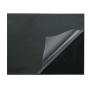 Desk mat black 45x61cm with transparent cover